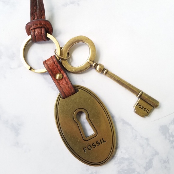 Fossil Accessories - Fossil Large Lock Key Fob Purse Charm